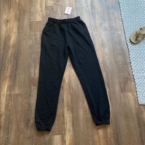 black sweatpants